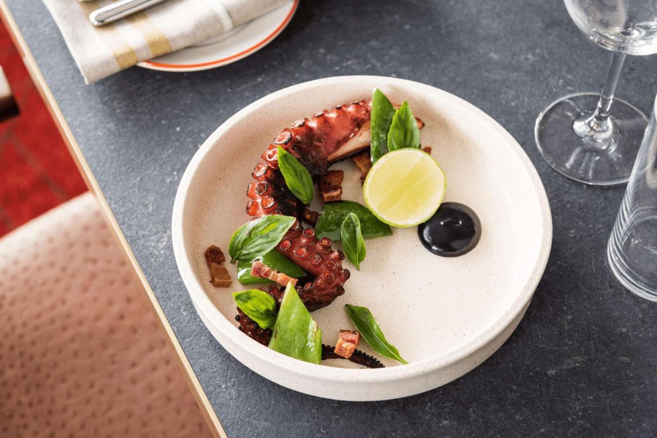 Qt Perth Hotel Exterior photo Octopus with green beans and lime